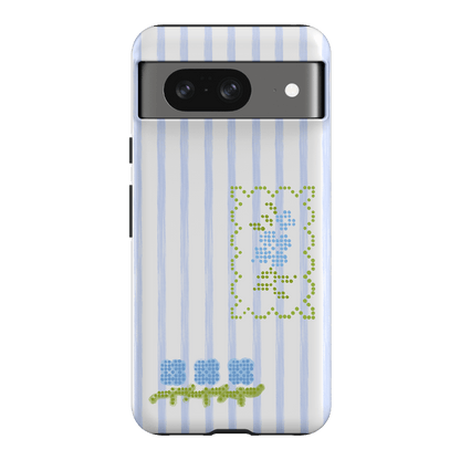 Patchwork Blue Printed Phone Cases Google Pixel 8 / Armoured by Kayla Carr - The Dairy