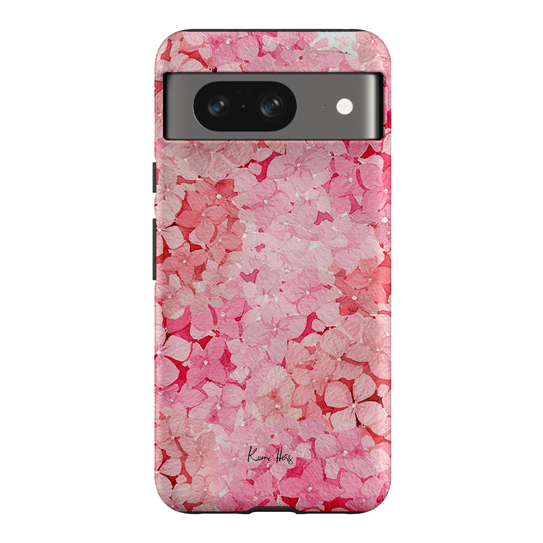 Hydrangea Pink Printed Phone Cases Google Pixel 8 / Armoured by Kerrie Hess - The Dairy