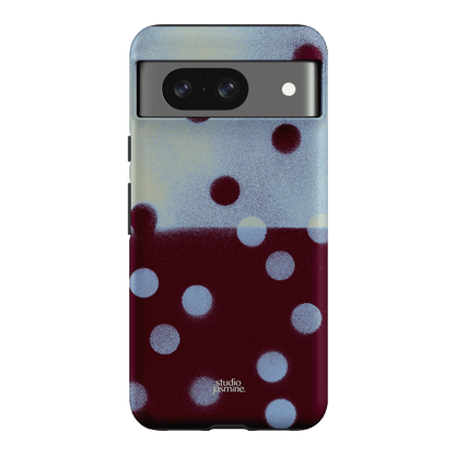 Plum Polka Dot Printed Phone Cases Google Pixel 8 / Armoured by Jasmine Dowling - The Dairy