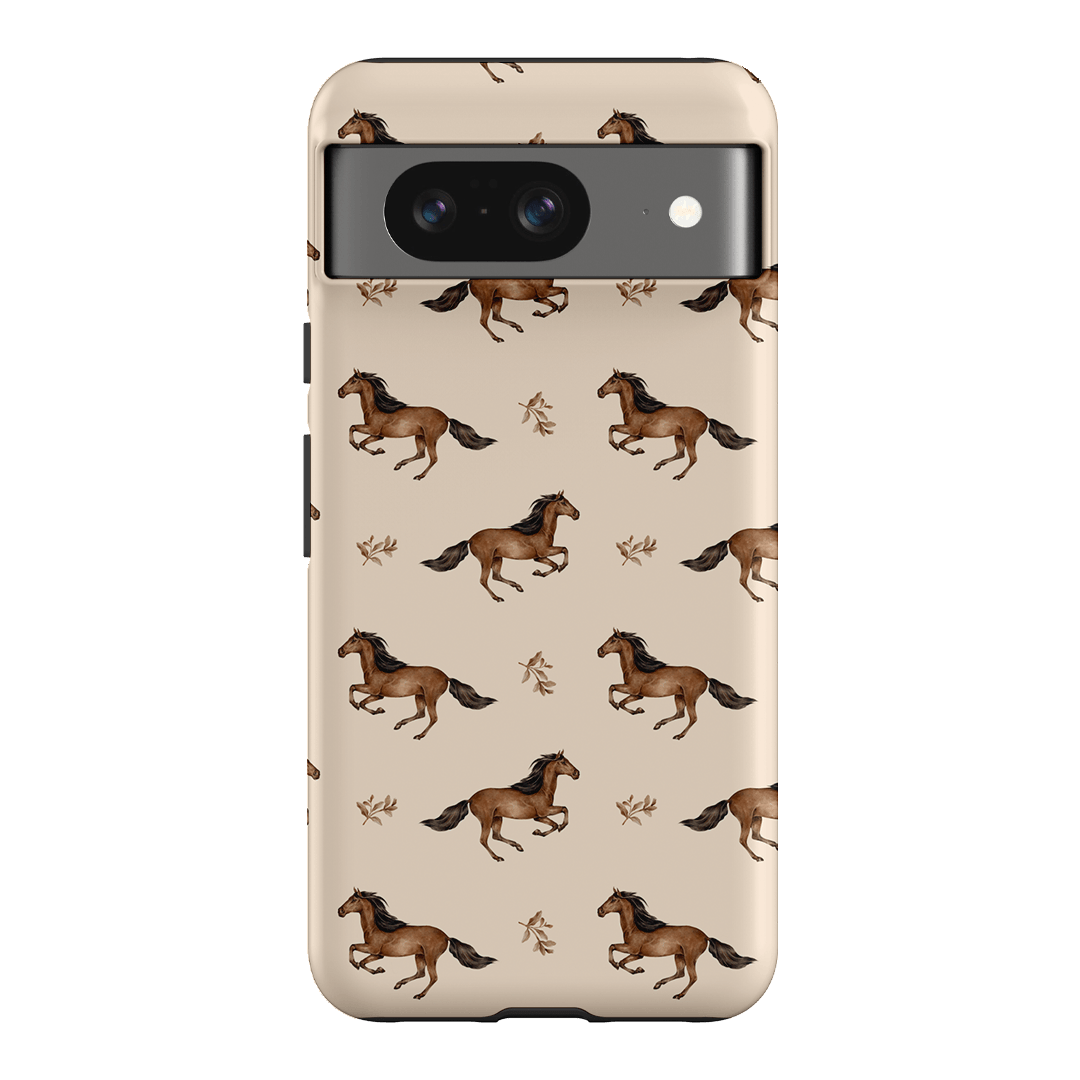 Running Horse Printed Phone Cases Google Pixel 8 / Armoured by Kasiags Art - The Dairy