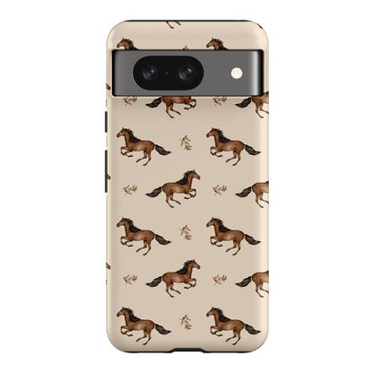 Running Horse Printed Phone Cases Google Pixel 8 / Armoured by Kasiags Art - The Dairy