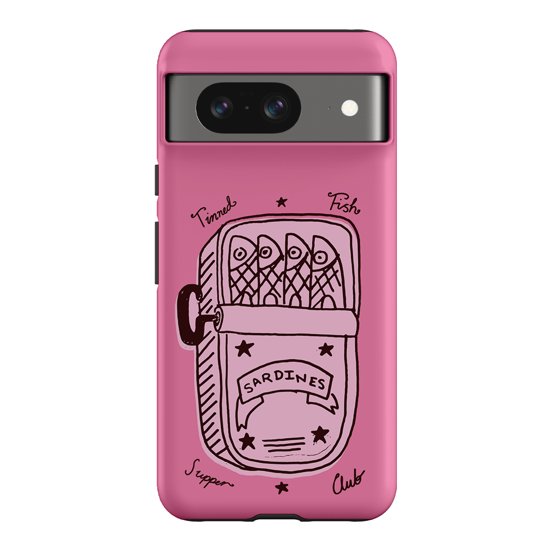 Sardine Social Pink Printed Phone Cases Google Pixel 8 / Armoured by The Dairy - The Dairy