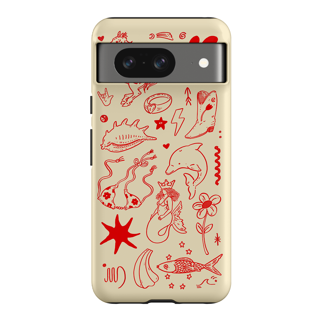 Spiced Cowboy Cream Printed Phone Cases Google Pixel 8 / Armoured by Easty Beasty - The Dairy