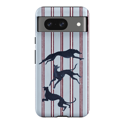 Stripey Hounds Printed Phone Cases Google Pixel 8 / Armoured by Lisa Hu - The Dairy