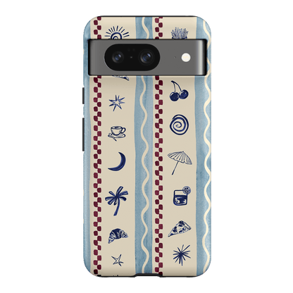 Summer Snacks Blue Printed Phone Cases Google Pixel 8 / Armoured by Charlie Taylor - The Dairy