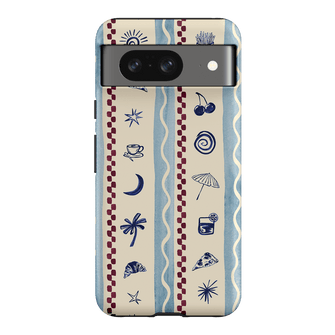 Summer Snacks Blue Printed Phone Cases Google Pixel 8 / Armoured by Charlie Taylor - The Dairy