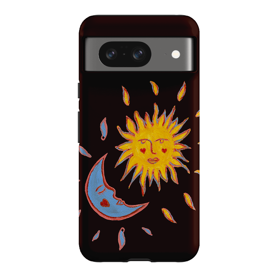 Sun & Moon Plum Printed Phone Cases Google Pixel 8 / Armoured by BG. Studio - The Dairy