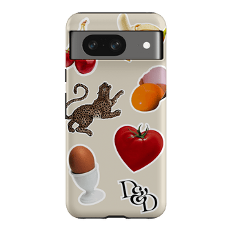 Sunday Stickers Cream Printed Phone Cases Google Pixel 8 / Armoured by Desmond & Dempsey - The Dairy