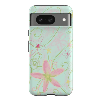 Swirl Blue Printed Phone Cases Google Pixel 8 / Armoured by Kayla Carr - The Dairy