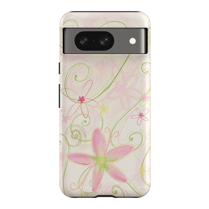 Swirl Pink Printed Phone Cases Google Pixel 8 / Armoured by Kayla Carr - The Dairy