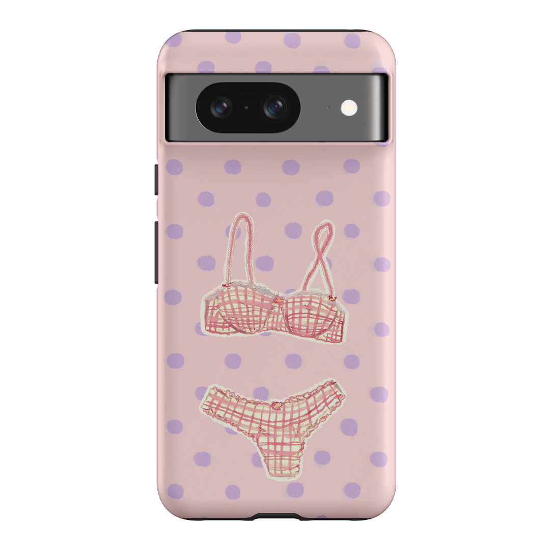 Vintage Gingham Printed Phone Cases Google Pixel 8 / Armoured by Kayla Carr - The Dairy