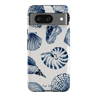Blue Shells Printed Phone Cases Google Pixel 8 / Armoured by Cass Deller - The Dairy