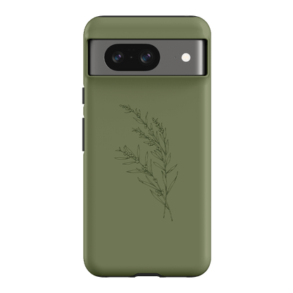 Khaki Wattle Printed Phone Cases by Typoflora - The Dairy