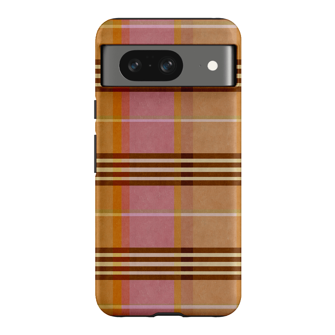 Peachy Plaid Printed Phone Cases Google Pixel 8 / Armoured by Fenton & Fenton - The Dairy
