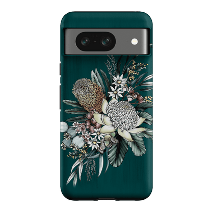 Teal Native Printed Phone Cases Google Pixel 8 / Armoured by Typoflora - The Dairy