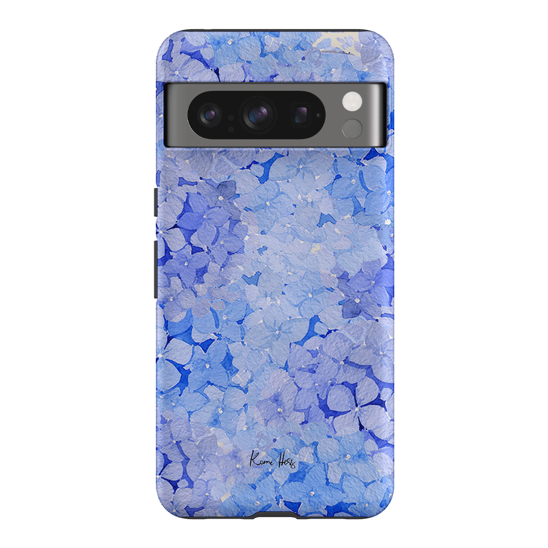 Hydrangea Blue Printed Phone Cases Google Pixel 8 Pro / Armoured by Kerrie Hess - The Dairy