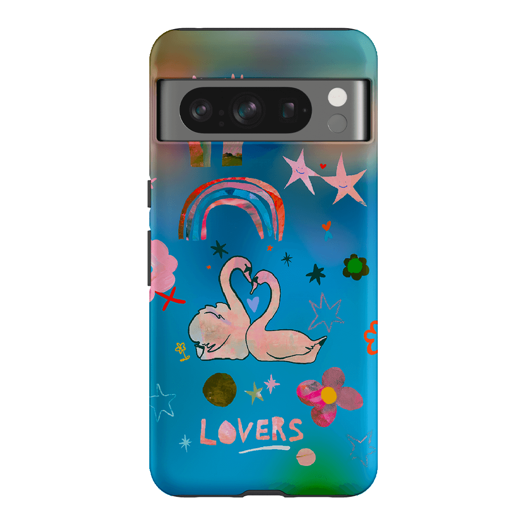 Blue Swan Printed Phone Cases Google Pixel 8 Pro / Armoured by Kate Eliza - The Dairy