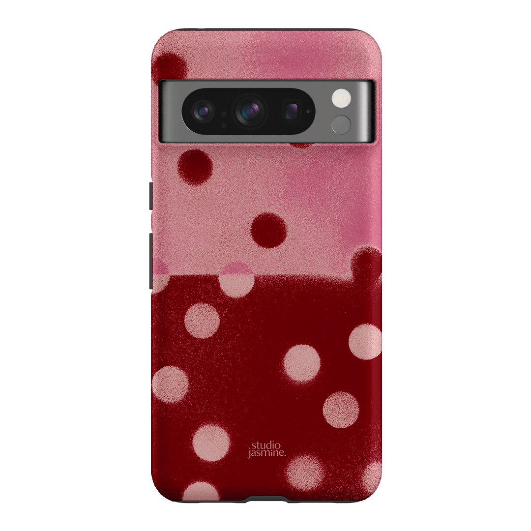 Cherry Polka Dot Printed Phone Cases Google Pixel 8 Pro / Armoured by Jasmine Dowling - The Dairy