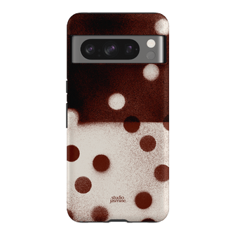 Espresso Polka Dot Printed Phone Cases Google Pixel 8 Pro / Armoured by Jasmine Dowling - The Dairy