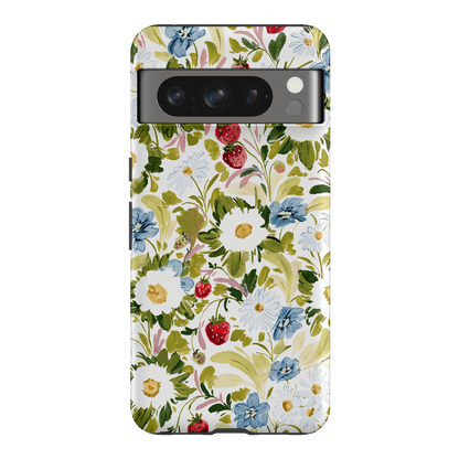 Garden Strawberries Printed Phone Cases Google Pixel 8 Pro / Armoured by Ellie Mae - The Dairy