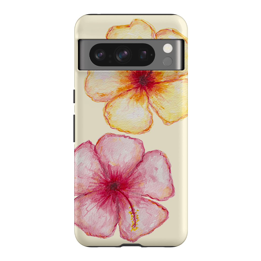 Hibiscus Flower Yellow Printed Phone Cases Google Pixel 8 Pro / Armoured by BG. Studio - The Dairy