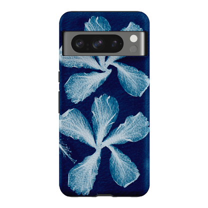 Hibiscus Cyanotype Printed Phone Cases Google Pixel 8 Pro / Armoured by Sally Hungerford - The Dairy