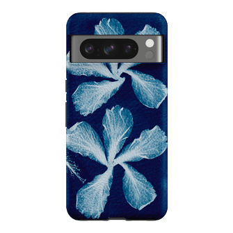 Hibiscus Cyanotype Printed Phone Cases Google Pixel 8 Pro / Armoured by Sally Hungerford - The Dairy