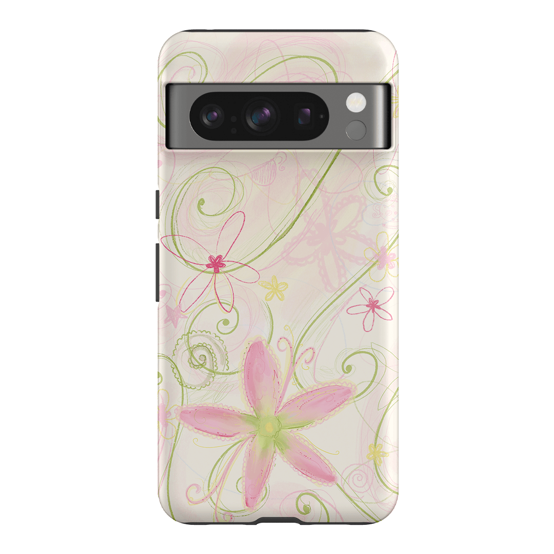 Swirl Pink Printed Phone Cases Google Pixel 8 Pro / Armoured by Kayla Carr - The Dairy