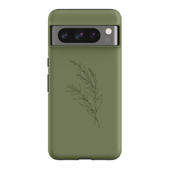 Khaki Wattle Printed Phone Cases by Typoflora - The Dairy