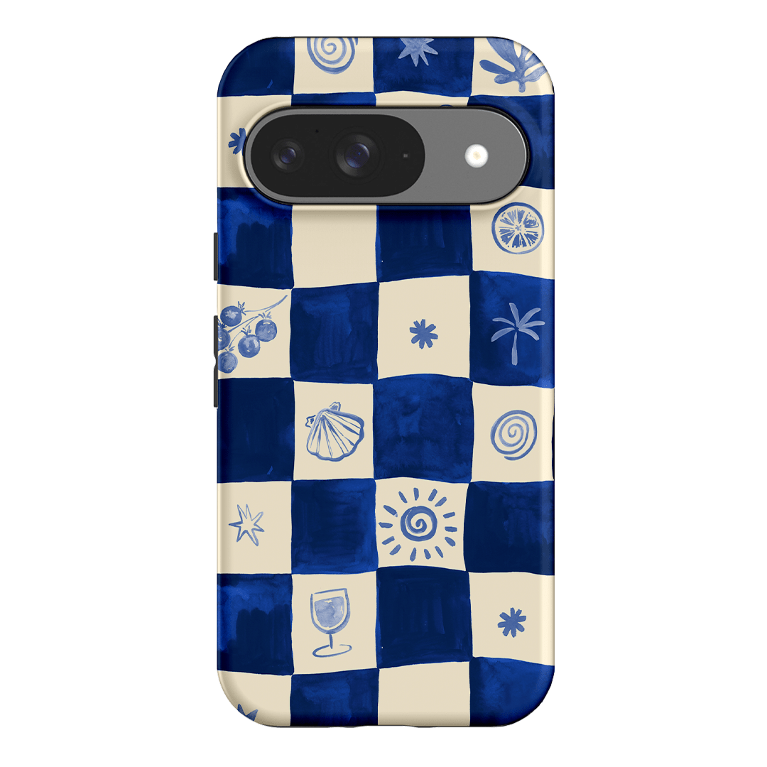 Afternoon Mezze Azure Printed Phone Cases Google Pixel 9 / Armoured by Charlie Taylor - The Dairy