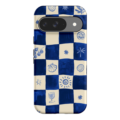 Afternoon Mezze Azure Printed Phone Cases Google Pixel 9 / Armoured by Charlie Taylor - The Dairy
