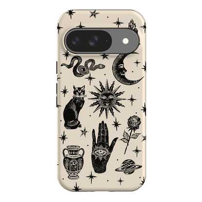 Astro Flash Beige Printed Phone Cases Google Pixel 9 / Armoured by Veronica Tucker - The Dairy