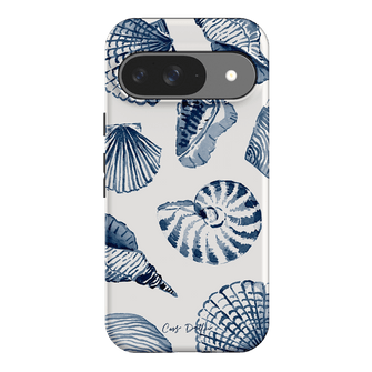 Blue Shells Printed Phone Cases Google Pixel 9 / Armoured by Cass Deller - The Dairy
