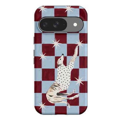 Check Greyhound Blue Printed Phone Cases Google Pixel 9 / Armoured by Lisa Hu - The Dairy