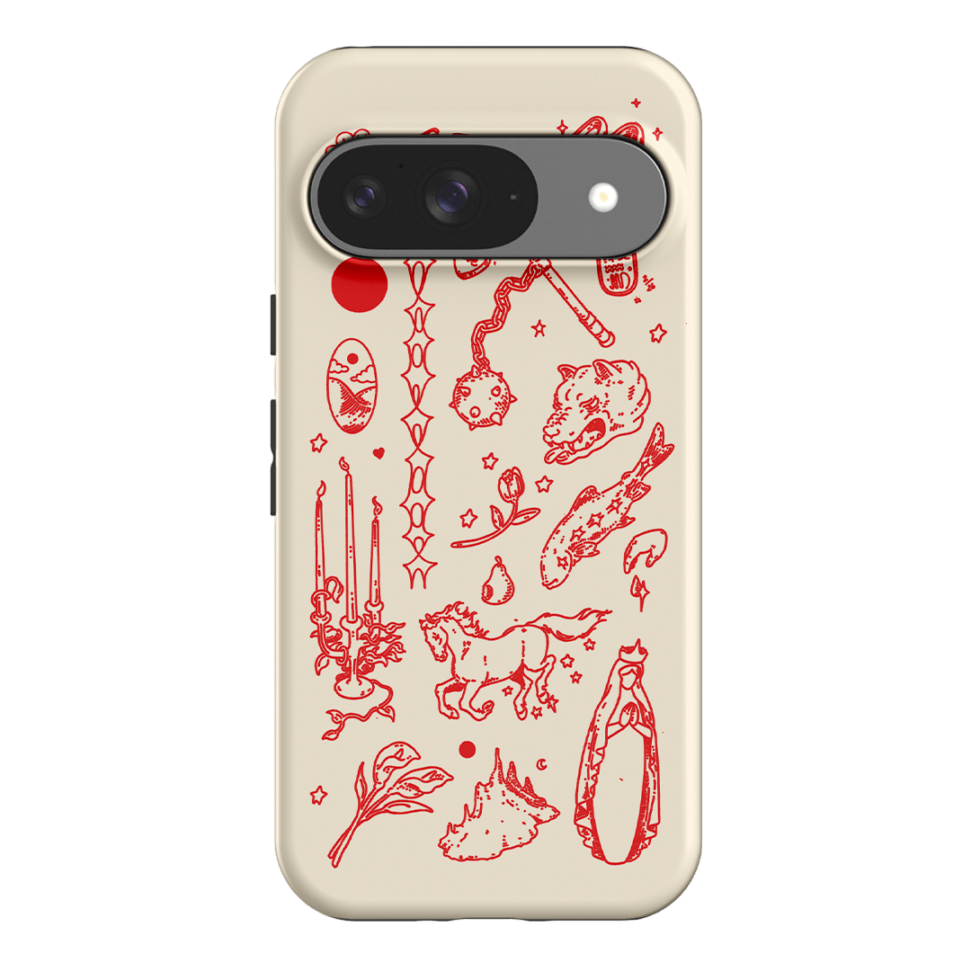 Dreamcore Cream Printed Phone Cases Google Pixel 9 / Armoured by Easty Beasty - The Dairy