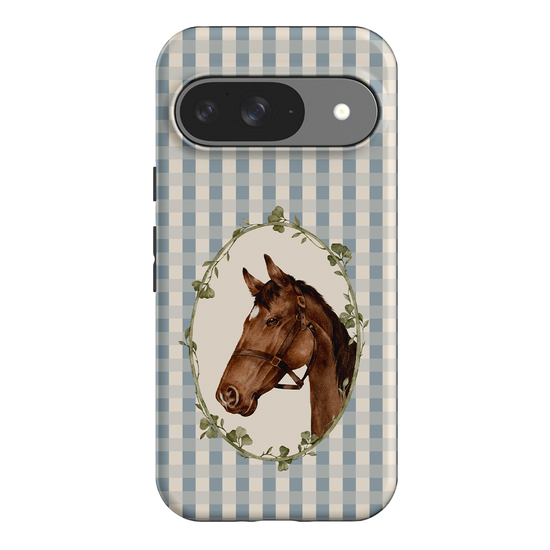 Gingham Horse Printed Phone Cases Google Pixel 9 / Armoured by Kasiags Art - The Dairy