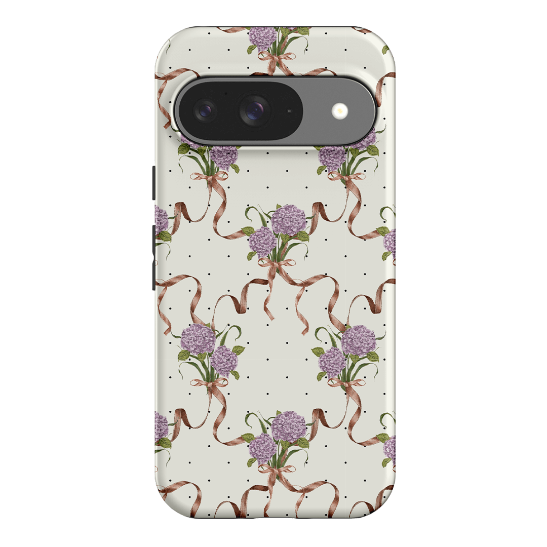 Hydrangea Ribbon Printed Phone Cases Google Pixel 9 / Armoured by Veronica Tucker - The Dairy