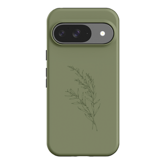 Khaki Wattle Printed Phone Cases Google Pixel 9 / Armoured by Typoflora - The Dairy