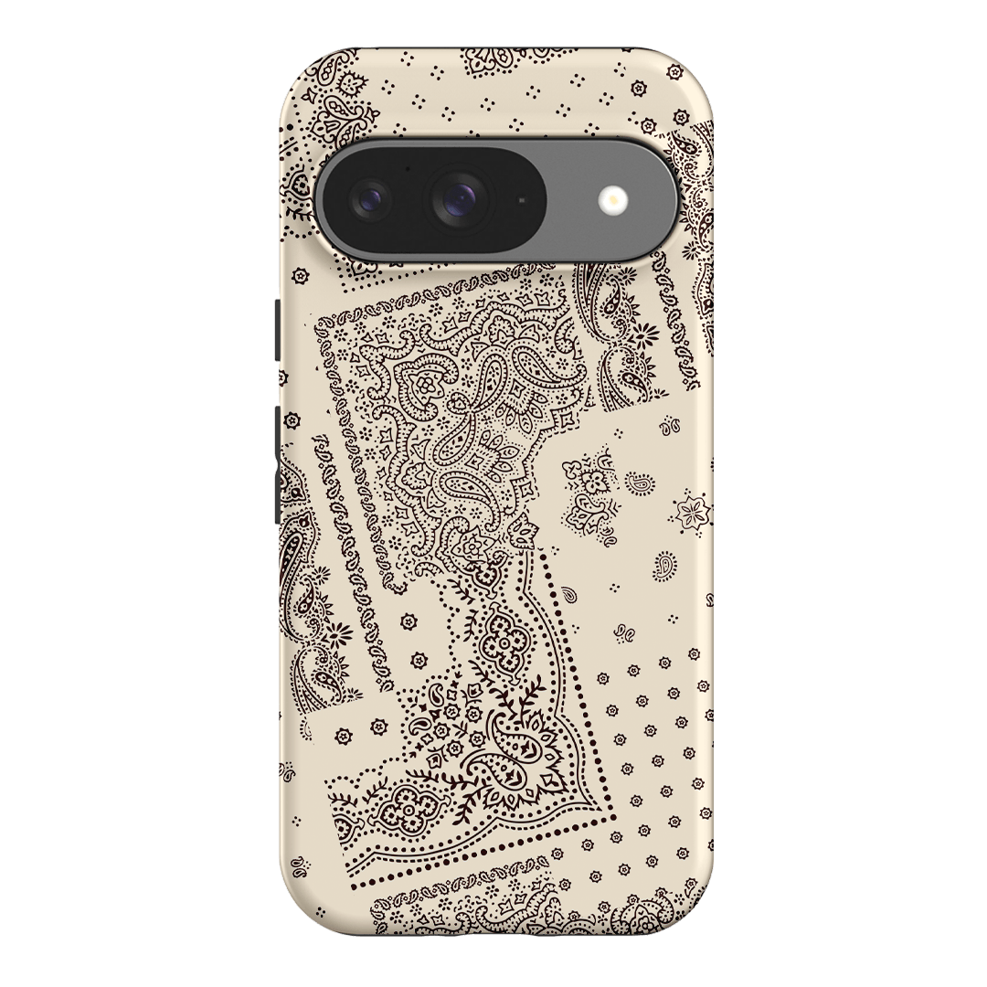 Paisley Ecru Printed Phone Cases Google Pixel 9 / Armoured by The Dairy - The Dairy