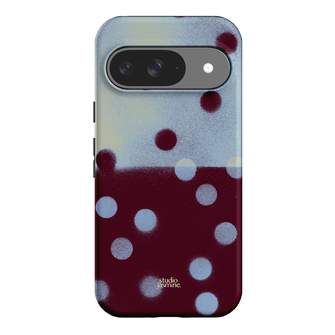 Plum Polka Dot Printed Phone Cases Google Pixel 9 / Armoured by Jasmine Dowling - The Dairy