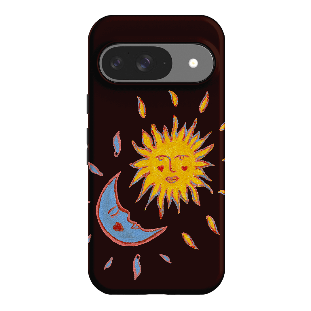 Sun & Moon Plum Printed Phone Cases Google Pixel 9 / Armoured by BG. Studio - The Dairy