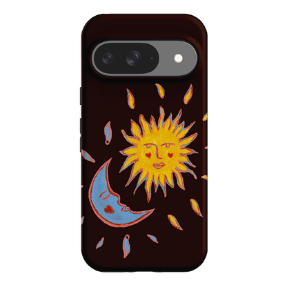Sun & Moon Plum Printed Phone Cases Google Pixel 9 / Armoured by BG. Studio - The Dairy