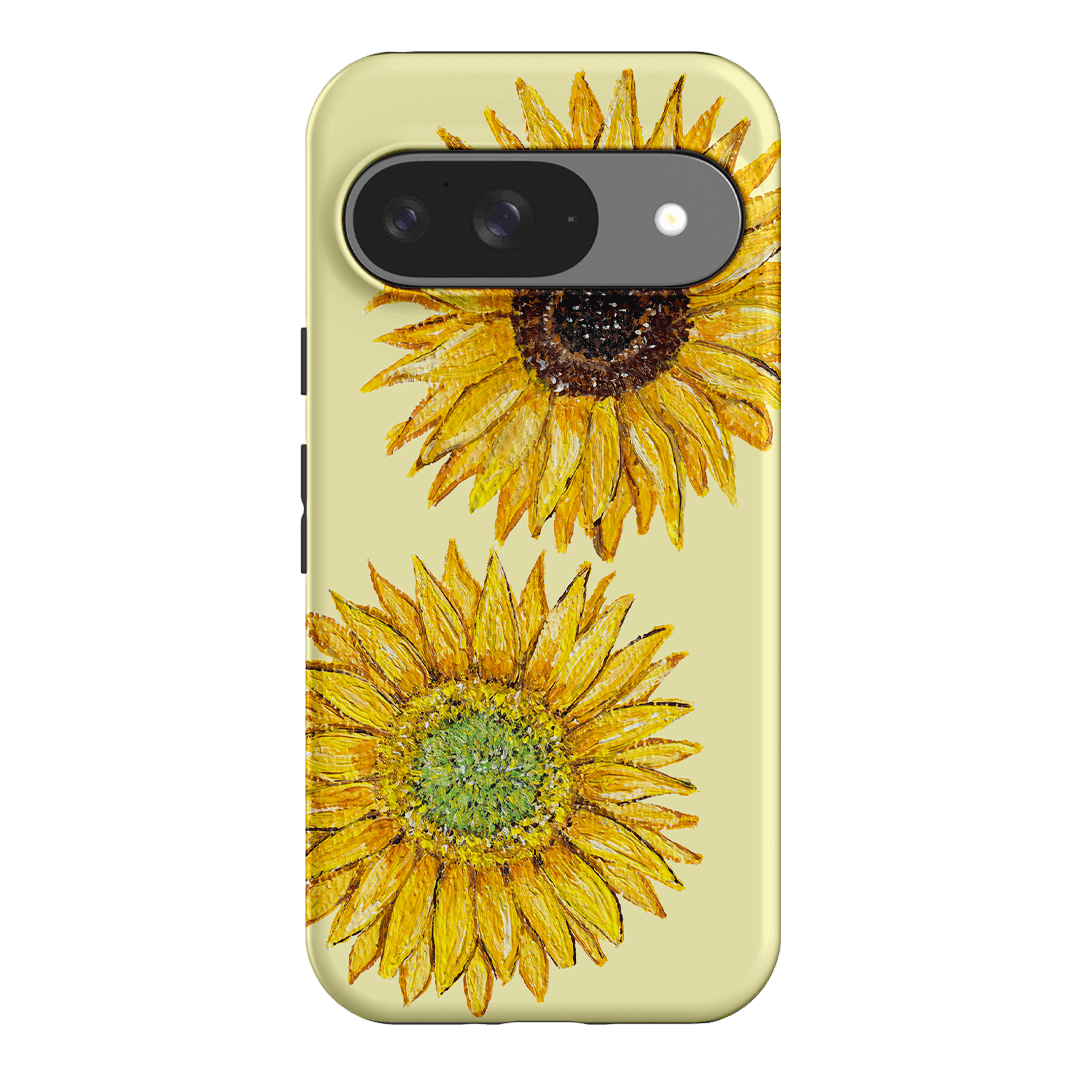 Sunflower Yellow Printed Phone Cases Google Pixel 9 / Armoured by BG. Studio - The Dairy