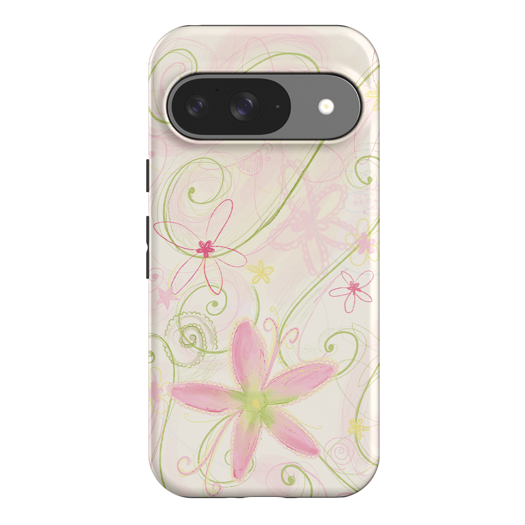 Swirl Pink Printed Phone Cases Google Pixel 9 / Armoured by Kayla Carr - The Dairy
