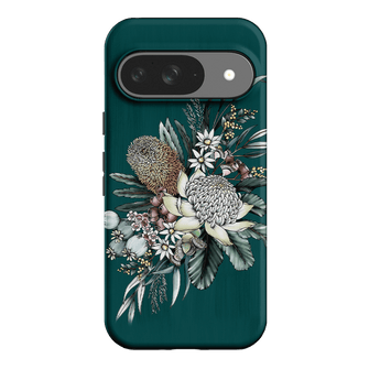 Teal Native Printed Phone Cases Google Pixel 9 / Armoured by Typoflora - The Dairy