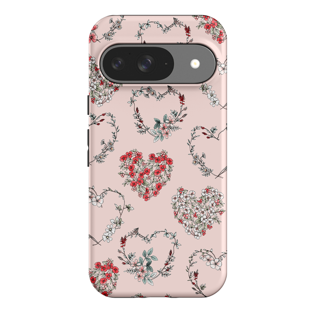 Wild Heart Wreath Printed Phone Cases Google Pixel 9 / Armoured by Typoflora - The Dairy