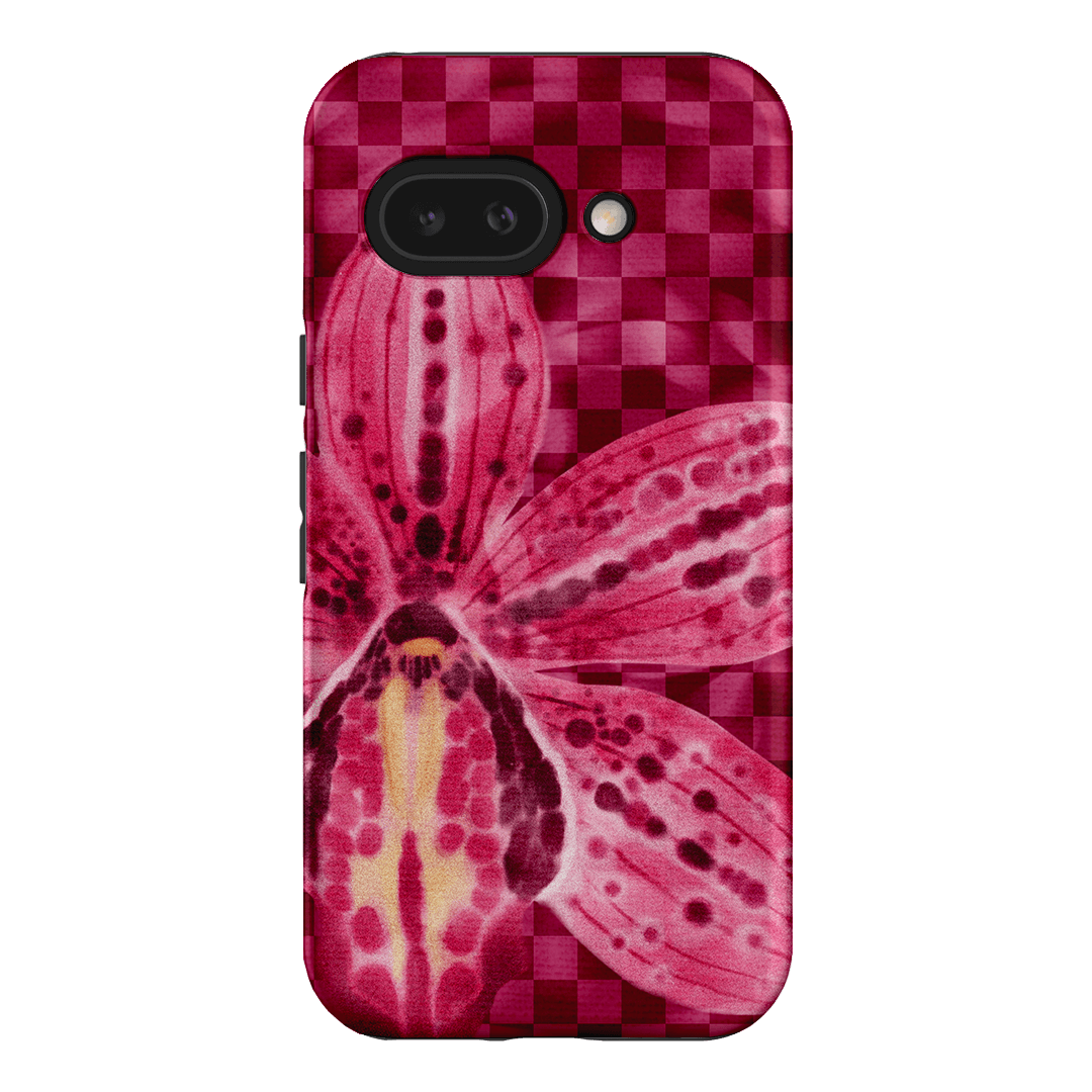 Check Orchid Printed Phone Cases Google Pixel 9A / Armoured by Sally Hungerford - The Dairy