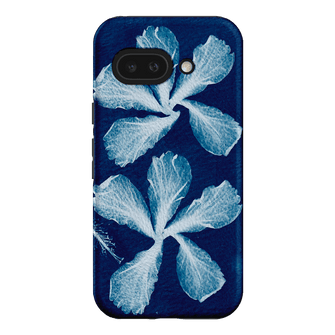 Hibiscus Cyanotype Printed Phone Cases Google Pixel 9A / Armoured by Sally Hungerford - The Dairy