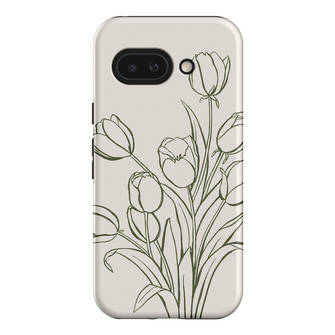Inked Tulips Printed Phone Cases Google Pixel 9A / Armoured by Typoflora - The Dairy