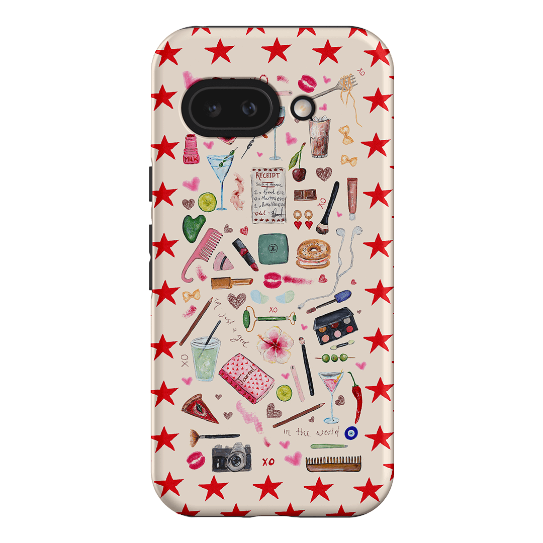 Just A Girl Printed Phone Cases Google Pixel 9A / Armoured by BG. Studio - The Dairy